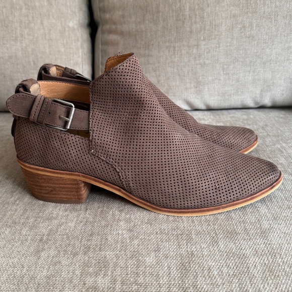 Brown Suede Dolce Vita Booties - Picture 4 of 8